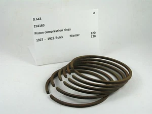 1927-1928 Buick Master 120 128 NOS piston rings 194163 - Picture 1 of 1