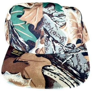 Vintage 80s Whitewater Outdoors Gore-Tex SnapBack Camouflage Camo Lined Hat Cap - Picture 1 of 9