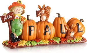 Hallo Herbst Dekoration für Zuhause Erntedank Deko Indoor Harz Tischdeko - Bild 1 von 9