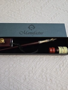 Kalligrafie Set-Stift, ungeöffnete Flasche Tinten, Löscher, Neu im Karton Made in Italy Geschenkset - Bild 1 von 7