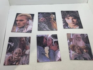 THE LORD OF THE RINGS MASTERPIECES 2 2007 Complete ETCHED FOIL Chase Card Set - Picture 1 of 6