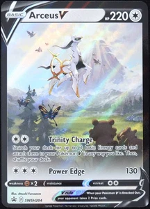Pokemon TCG Arceus V SWSH204 2022 Figura Colección Estrella Negra Tarjeta Promocional - Casi Nuevo - Imagen 1 de 5