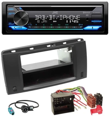 JVC Bluetooth MP3 USB DAB CD Autoradio für Mercedes R-Klasse (W251, 05-12) - Bild 1 von 4