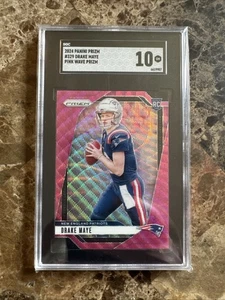 2024 Panini Prizm - Rookies Drake Maye #329 Pink Wave Prizm (RC) - Foto 1 di 2