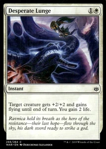 Tarjeta Magic The Gathering Desperate Lunge 266/264 War of the Spark Magic The Gathering Magic The Gathering - Imagen 1 de 2