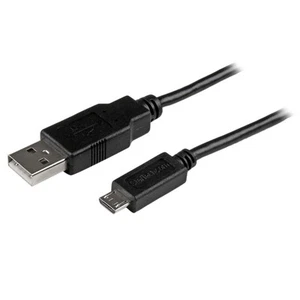 StarTech.com 0,5m synchronizacja ładowania telefonu komórkowego USB do smukłego kabla micro USB - telefony i tabl - Zdjęcie 1 z 3