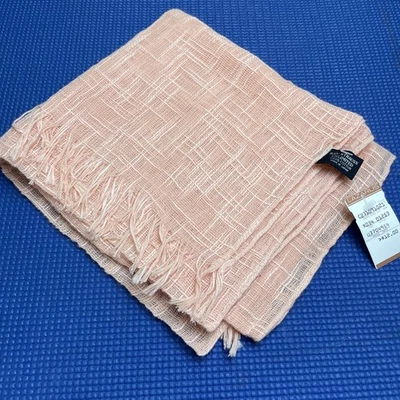 Новый из старых запасов винтажный оранжевый шарф RAYSTRAUSS LIMITED Япония 19 X 66 дюймов полностью из хлопка - Изображение 1 из 4