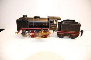 Old Märklin Scale 0 Tin Steam Locomotive R 880+ Tender 889 Clockwork Intact - Picture 1 of 10