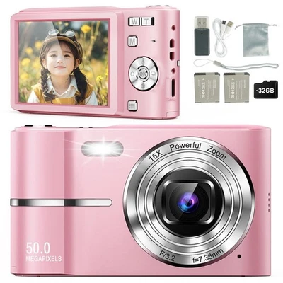 Digitalkamera Fotokamera HD 1080P 50MP Fotoapparat Digitalkamera 16X Digitalzoo - Bild 1 von 4