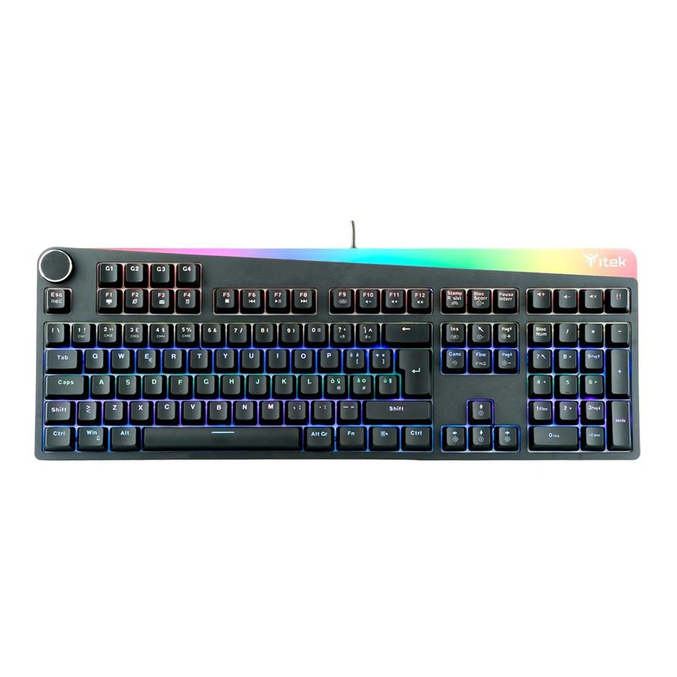 Itek Tastiera Gaming "x31" Meccanica RGB multimediale Switch Blu Outemu Macro S