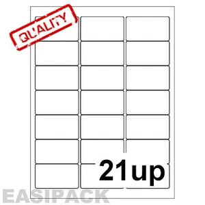 5000 Sheets Address laser Inkjet LABELS 21 UP 63 x 38mm - Picture 1 of 1