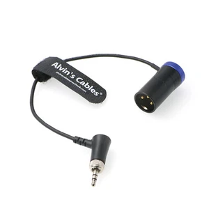 Flaches Audiokabel für Sennheiser EK 2000 XLR 3 Pin auf verriegeltem 3,5 mm TRS - Picture 1 of 3