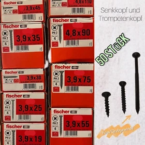 50 Fischer Profi Schnellbauschrauben 3,9 x19 x25 x30 x35 x45 x55 x75 4,8x90 x110 - Bild 1 von 1