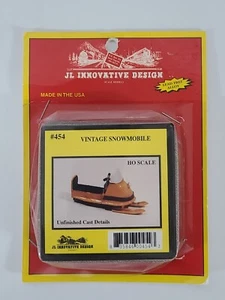 Nuevo de Lote Antiguo JL Diseño Innovador Sin Acabado Fundido Sin Plomo Escala HO Diorama Moto de Nieve - Imagen 1 de 3