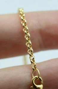 Genuino Nuevo 9ct 9k 375 Oro Amarillo Sólido 19cm Redondo Pulsera Belcher - Envío Gratis - Imagen 1 de 16