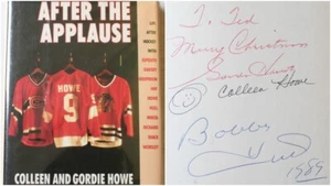 Gordie & Colleen Howe & Bobby Hull Signed After The Applause HC Book Red Wings - Picture 1 of 5