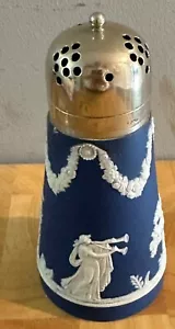 Adams Tunstall Sugar Shaker piastra argento EPNS top diaspro blu merce - Foto 1 di 7
