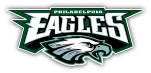 "Pegatina parachoques con logotipo de fútbol americano americano de los Philadelphia Eagles de la NFL - 3'', 5'', 6"" u 8""" - Imagen 1 de 1
