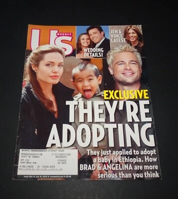 US Weekly Magazine July 18, 2005 Issue 544 Brad Pitt Angelina Jolie - Image 1 of 4