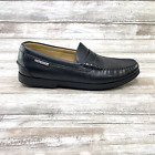 Mephisto Spinnaker Mens Size 9 US Black Leather Penny Loafers Slip-On Boat Shoes