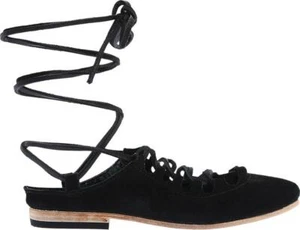 FREEBIRD by Steven Enya Ghillie scarpa in pizzo nero scamosciato taglia US 8 - Foto 1 di 4