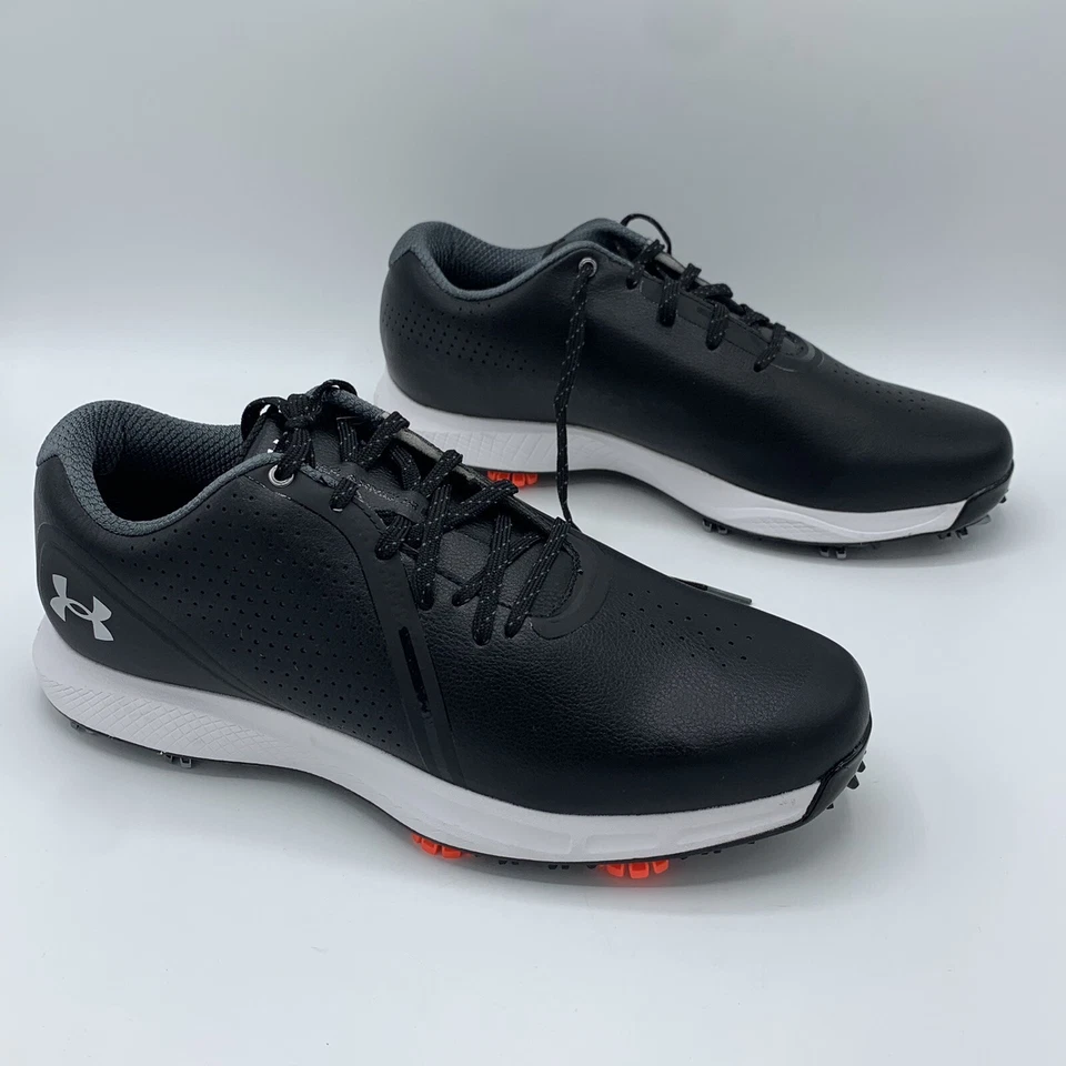 Zapatos de golf Under Armour para hombre talla 11 EE. UU. Spike UA Charged Draw RST negros blancos Foto 1 de 4