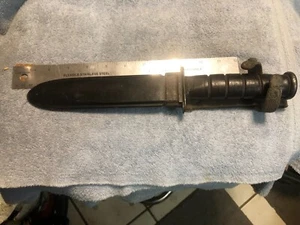 Early WWII/WW2 USN KA-BAR Fighting Knife w/MK. 2 Scabbard - Picture 1 of 13