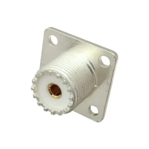 5 Pcs UHF FEMALE SO-239 CHASSIS MOUNT CONNECTOR. U.S. MADE U.S. DEALER FREE SH - Zdjęcie 1 z 2