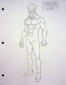 Superman Batman Public Enemies JEFF JOHNSON ART Production Hand Drawn Model - Picture 1 of 2