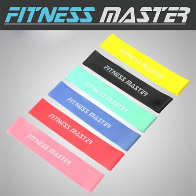 6PCS Resistance Bands Loop Band Yoga Exercise Crossfit Strength Fitness GYM - image 1 of 4