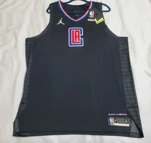 56 2XL NIKE LOS ANGELES CLIPPERS AUTHENTIC BLACK, On Court Jersey - Picture 1 of 4