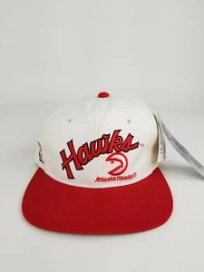 Vintage Sports Specialties Script Atlanta Hawks NBA Fitted Hat Cap Size 7 1/8 - Picture 1 of 8