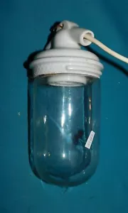 ANCIENNE LAMPE DE COUR DE FERME EN PORCELAINE . INDUSTRIEL ATELIER - Imagen 1 de 12