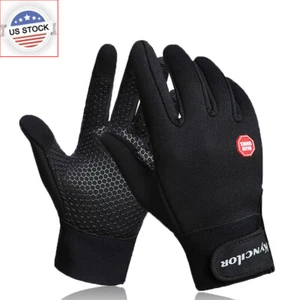 Men Women Winter Thermal Waterproof Windproof Touch Screen Warm Ski Snow Gloves - Picture 1 of 12