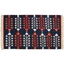 Indian Hand Weave Carpet, Punjabi rugs, 3.6 X 6.6 ft Living room Rugs, Textiles