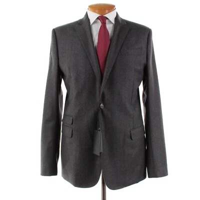 Dsquared2 NWT 100% Wool Two Piece Suit Size 54 (44 US) In Grey w/ Red Plaid - Image 1 of 4