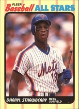 1989 Fleer Baseball All-Stars New York Mets Baseball Card #39 Darryl Strawberry