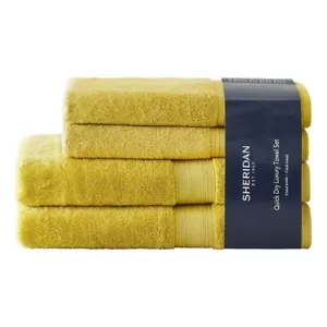 Sheridan Quick Dry Luxury Towel Set • 4 Piece Set • Chartreuse • Brand New - Picture 1 of 2