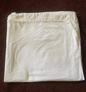 Ralph Lauren Home White Cotton Queen Size Flat Sheet 99" X 95" - Picture 1 of 8