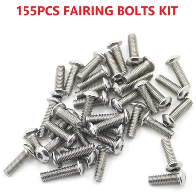 For BMW S1000R S1000RR R1200GS F850GS Stainless Steel Fairing Bolt Screw Kit Set - Image 1 of 4
