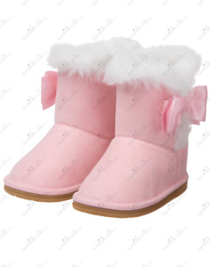 NWT GYMBOREE NORTH POLE PARTY PINK FAUX FUR BOOTS SIZE 8 RARE