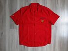 Ferrari Jersey Button Size M/L  Red Shirt F1