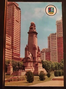 TARJETA POSTAL DEL MONUMENTO A CERVANTES EN LA PLAZA DE ESPAÑA DE MADRID ESPAÑA - Imagen 1 de 2