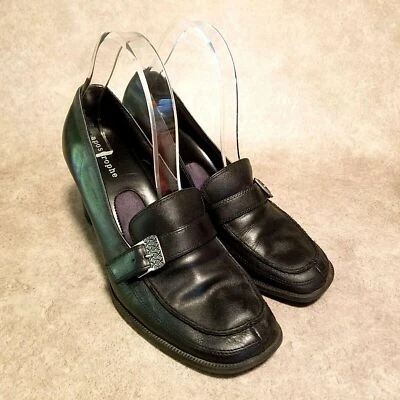 Женские классические оксфорды на каблуках Apostrophe Bina 50099 размер 9 черная кожаная пряжка - Изображение 1 из 4