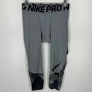 Nike Pro Leggings Herren Gr. M Grau Hyper Cool Compression Stretch - Bild 1 von 12