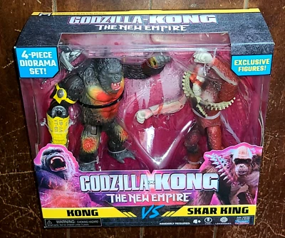 MonsterVerse GODZILLA x KONG el Nuevo Imperio (2024) KONG vs SKAR KING ¡Figuras! Foto 1 de 3