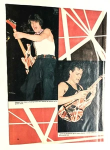 VAN HALEN / EDDIE VAN HALEN VIVO / REVISTA PÁGINA COMPLETA PINUP PÓSTER RECORTE (13) - Imagen 1 de 1