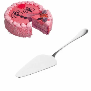 Premium Stainless Steel Silver Cake Shovel, Pizza Cutter Server Baking Tool, NEW - Picture 1 of 11