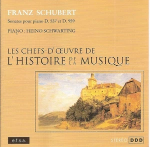 Sonates Pour Piano D. 537 Et D. 959, Franz Schubert, Heino Schwarting - Foto 1 di 1
