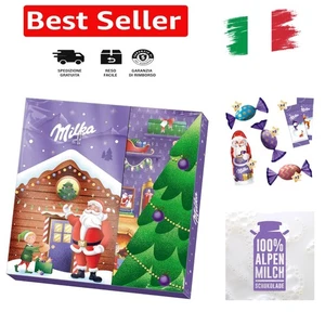 Milka, Calendario dell'Avvento di Natale 3D con Deliziosi Cioccolatini al Lat... - Foto 1 di 6